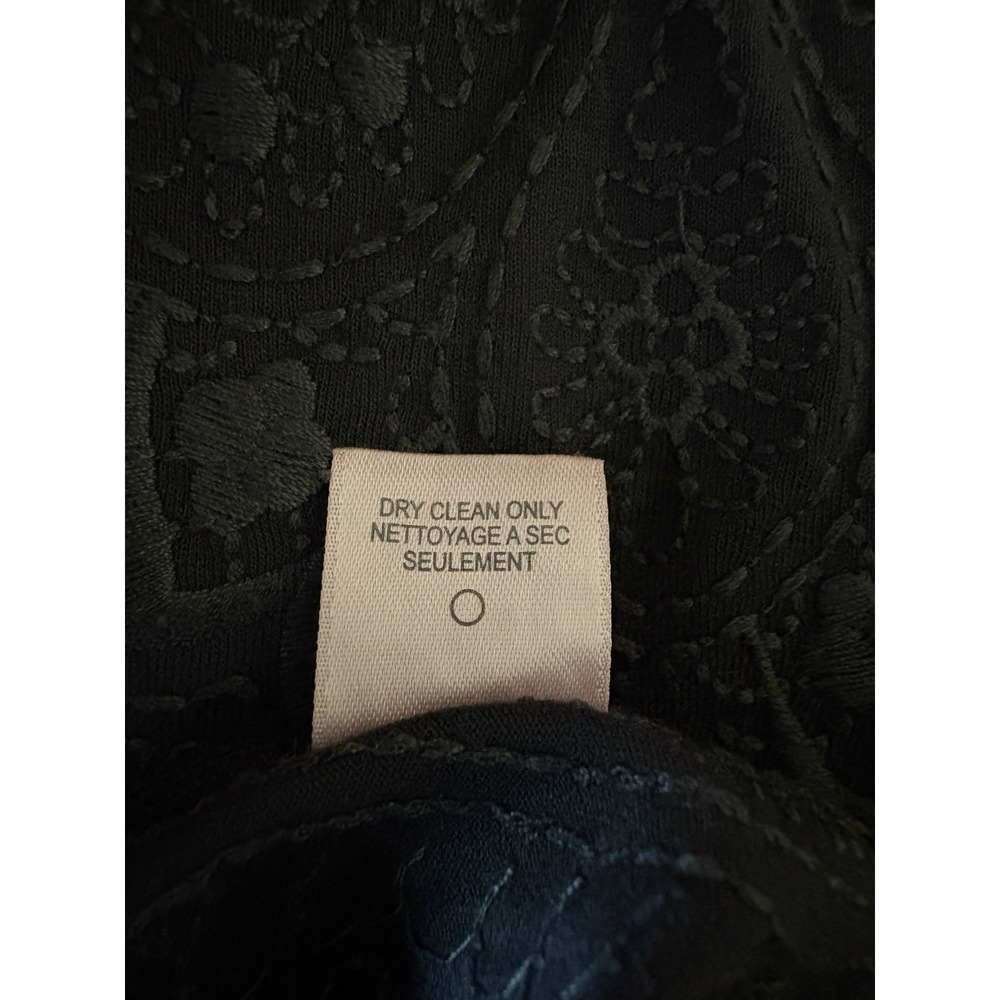 Calypso St Barth Savvy Sequin Embroidered Dress Tunic L Charcoal Gray Black Knit - Picture 8 of 8